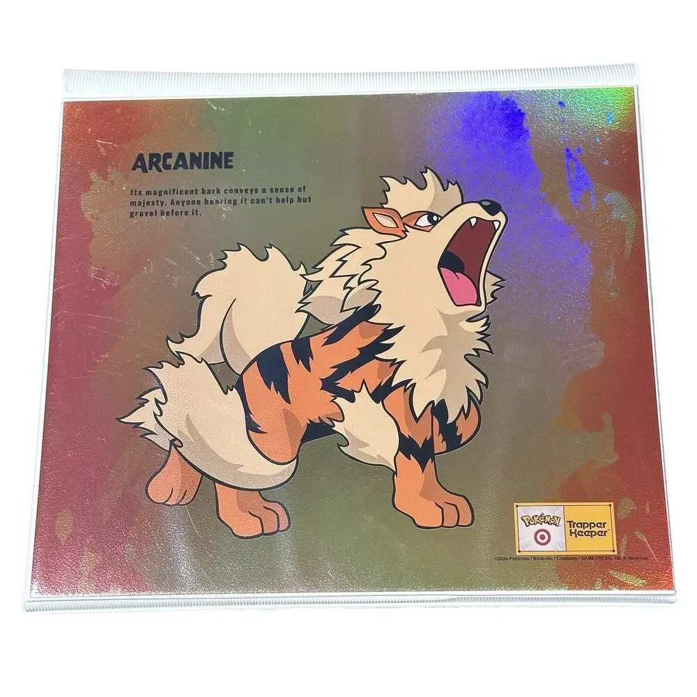Target x Pokemon Trapper Keeper Arcanine 30th Anniversary NEW
